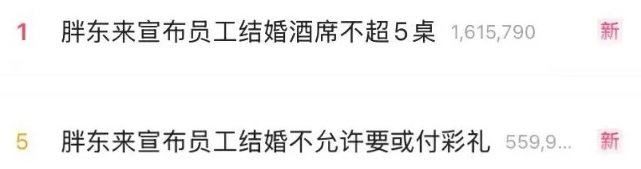 沖上熱搜！胖東來宣布，員工結(jié)婚酒席不超5桌！